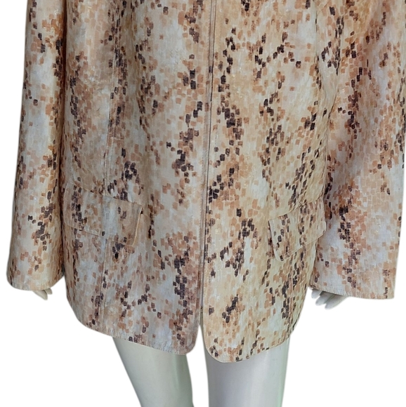 Alfred Dunner Women Stylish Tan and Brown Patterned Jacket Size 20W - Picture 5 of 6